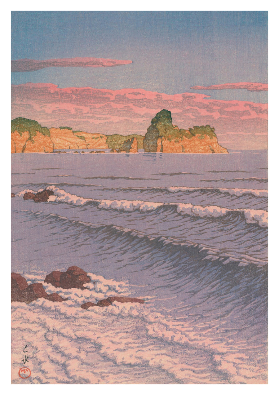 Morgonhav vid Shiribeshi - Print Only frame