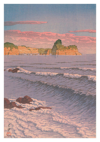 Ochtendzee bij Shiribeshi print