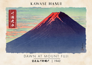 Dageraad bij de berg Fuji print