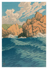 Waves in Kurobai print