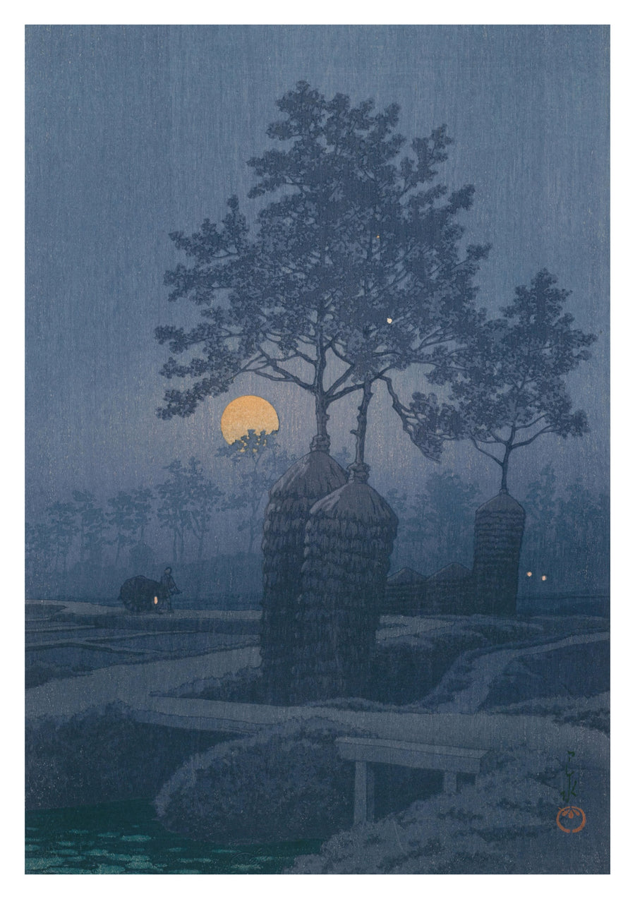 Pleine lune à Gamo - Print Only frame