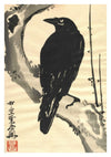 Raven on a Plum Tree print