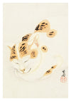 Japanese Sleeping Cat print