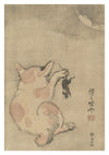 Cat with Mouse print