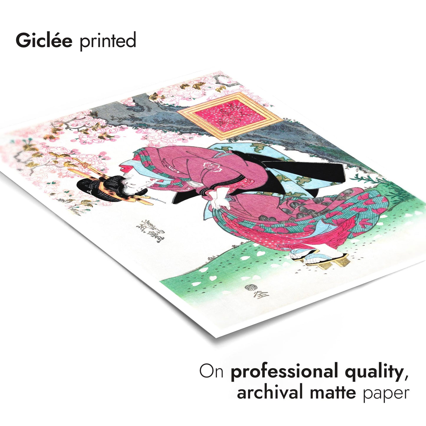 Japanese Woman & Cherry Blossom