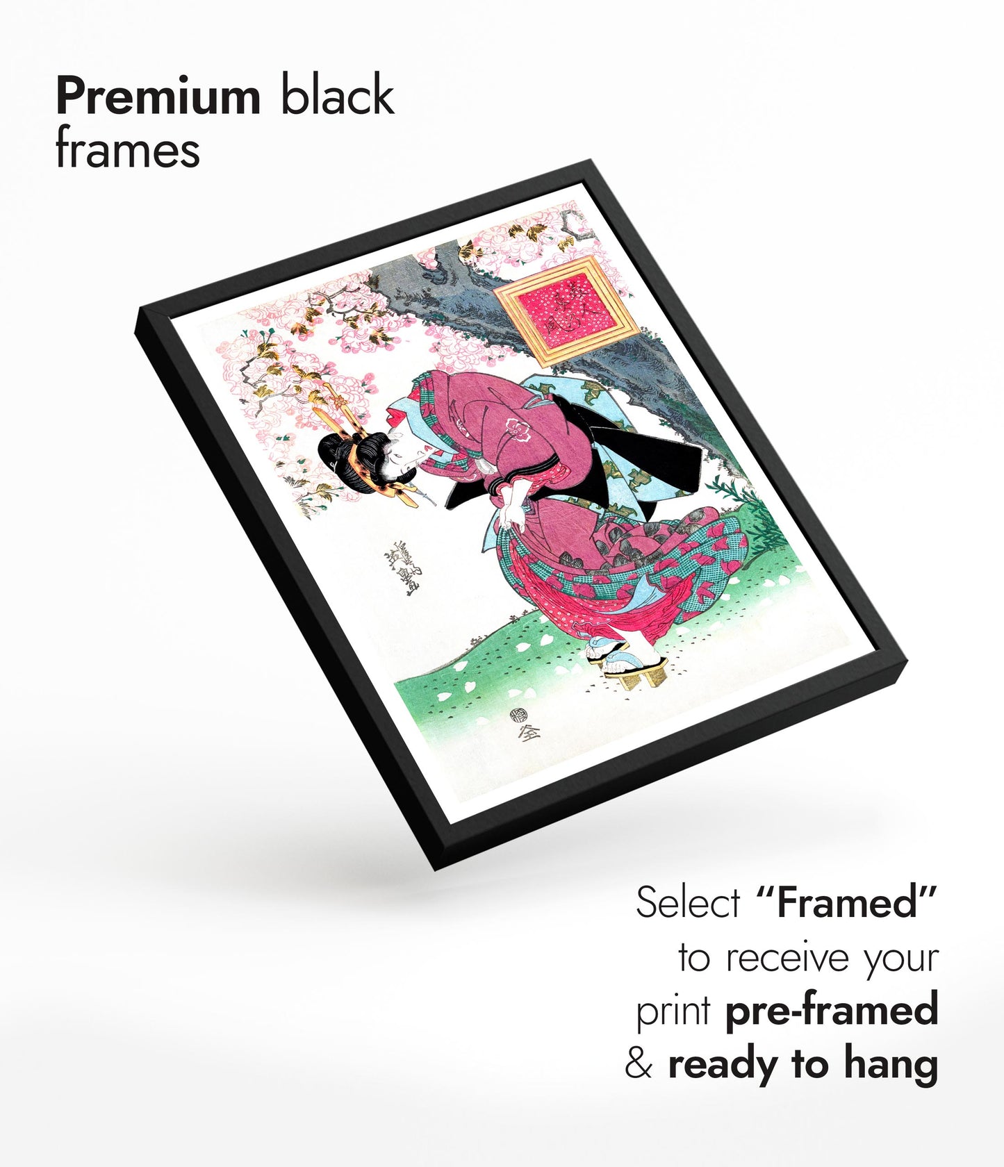 Japanese Woman & Cherry Blossom