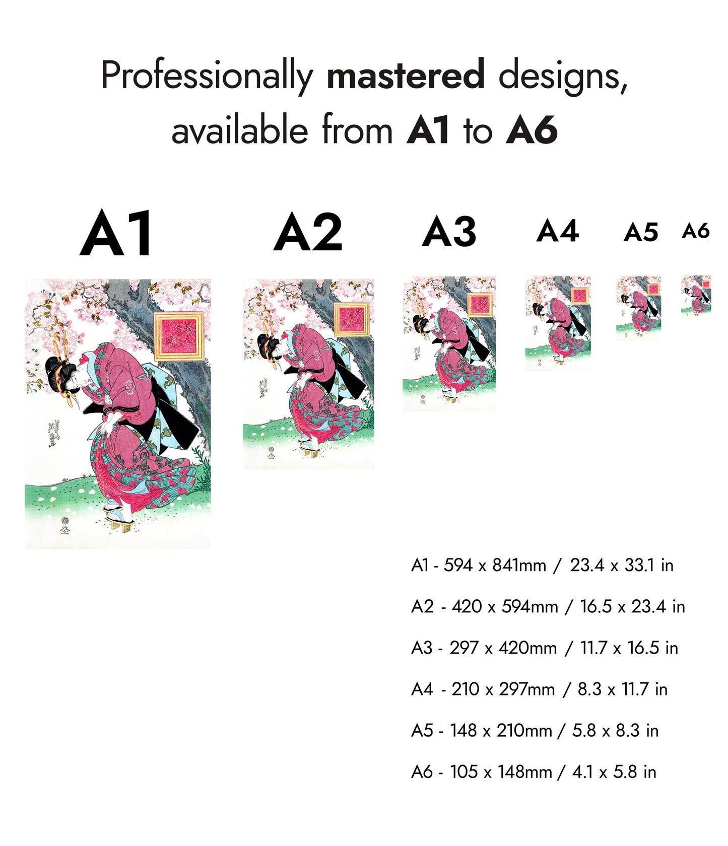 Japanese Woman & Cherry Blossom