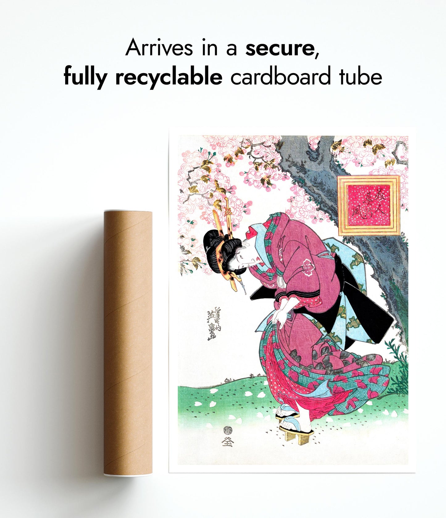 Japanese Woman & Cherry Blossom