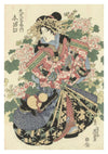 Three Parading Courtesans print