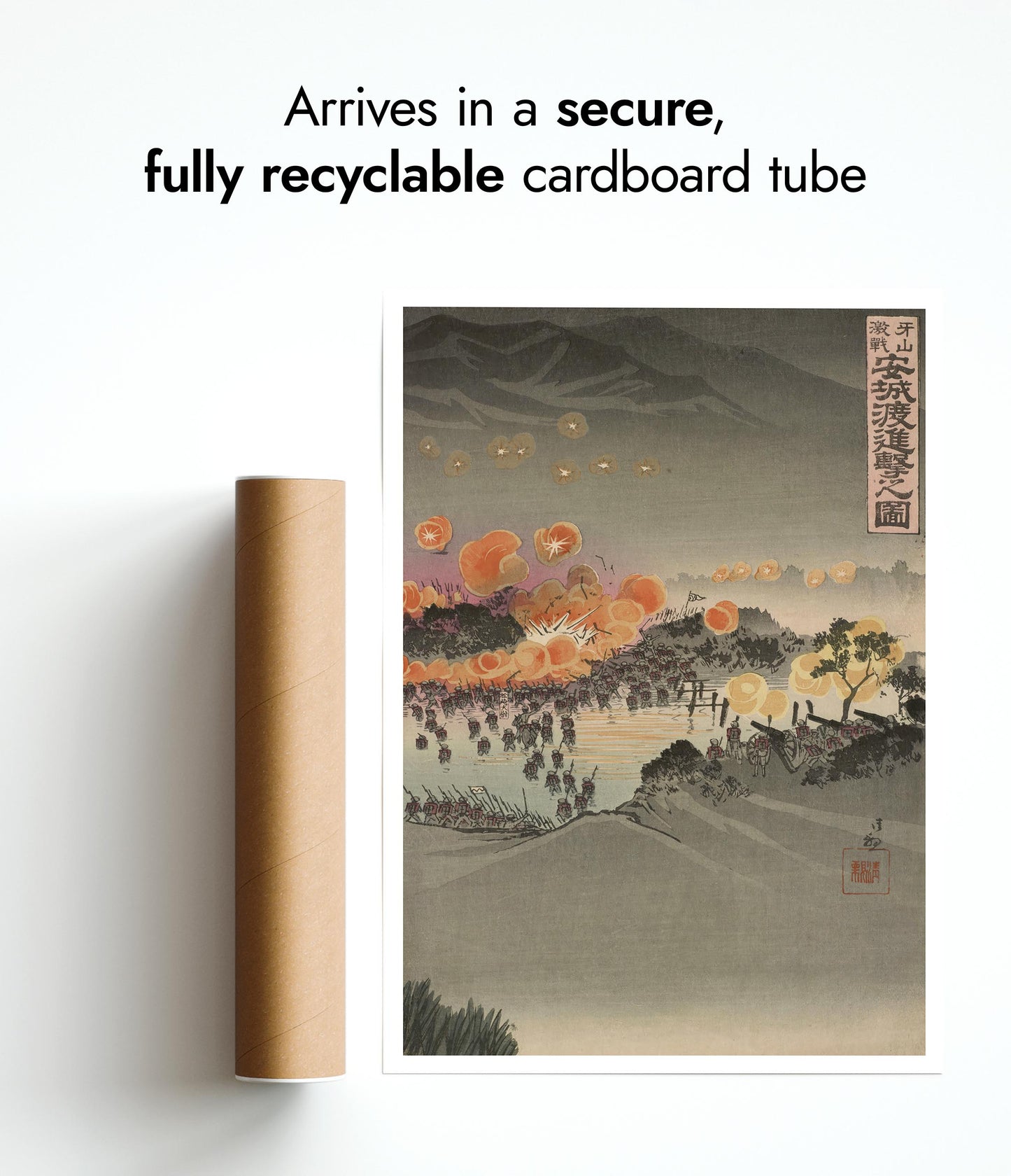 Vild strid vid Gasan, attackerande över Anjo-floden