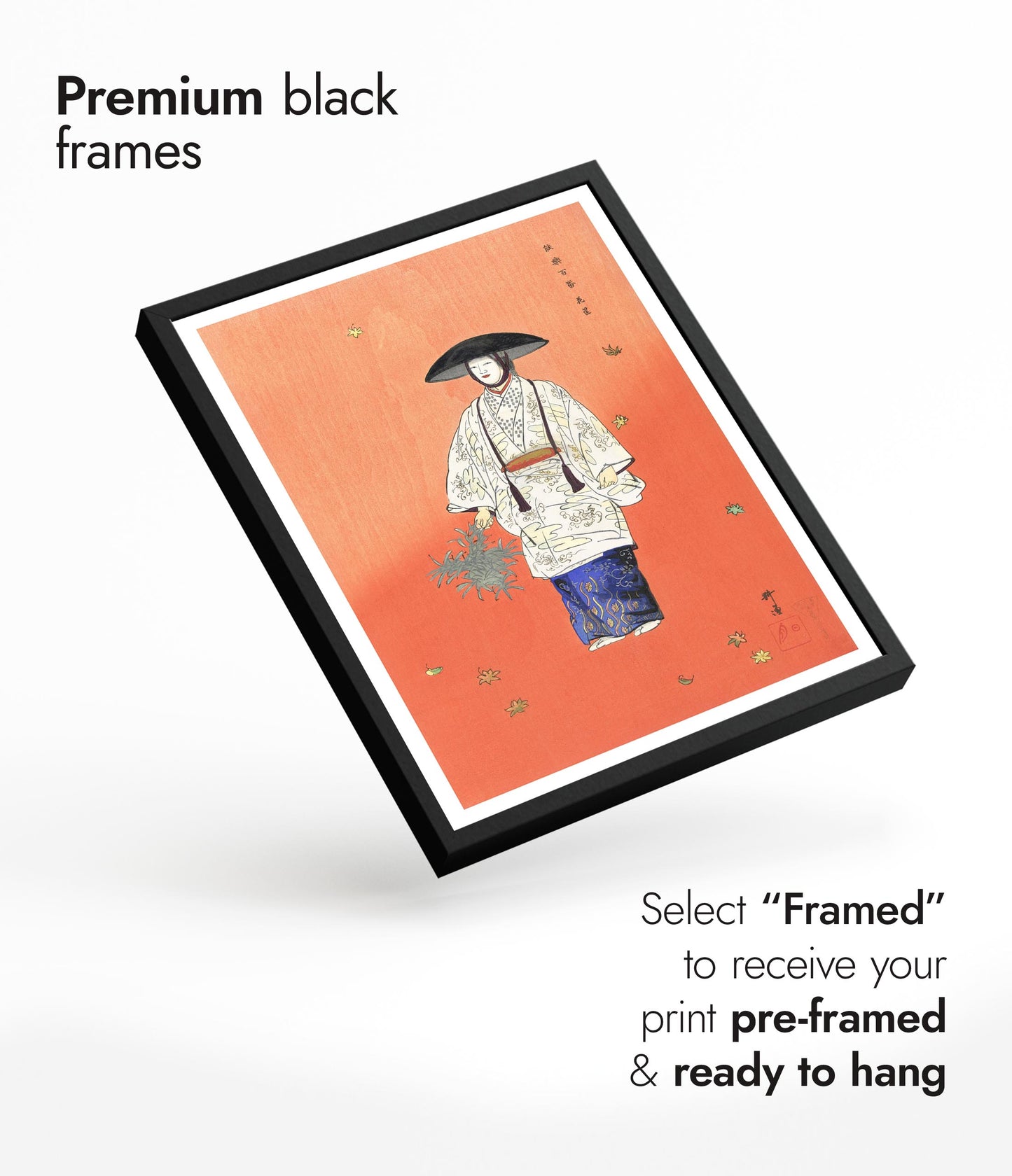 Actor in the Noh Theatre Play Hanagatami