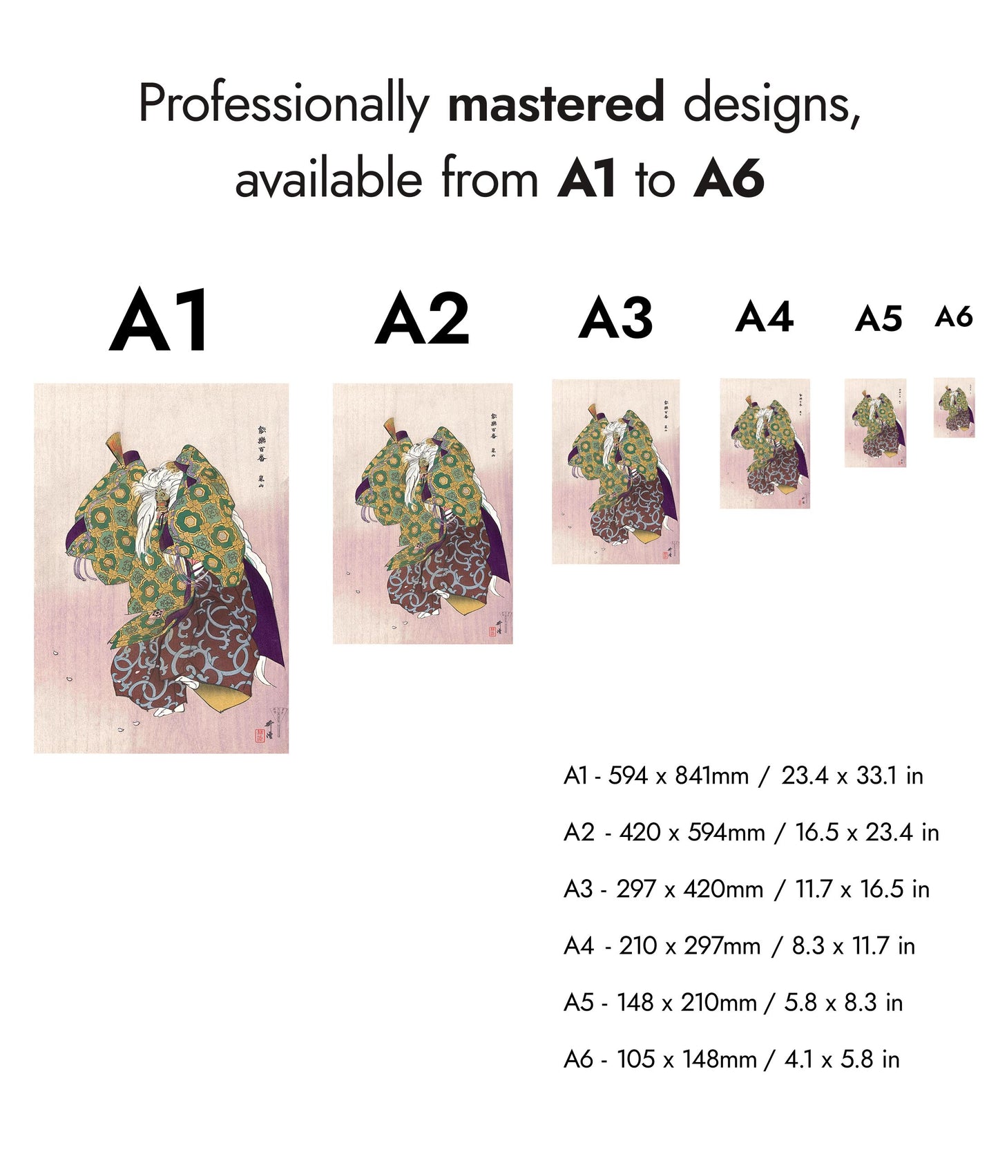 Scene from the Noh Theatre Play Arashiyama