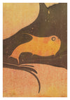 Composition in Brown and Yellow-Orange (The Little Whale) print