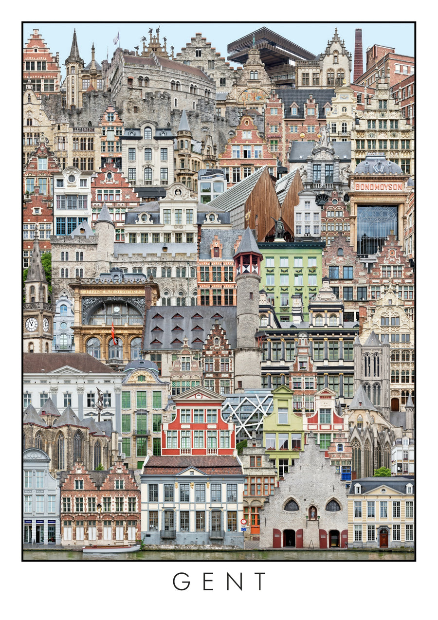 Stadtbild Gent - Print Only frame