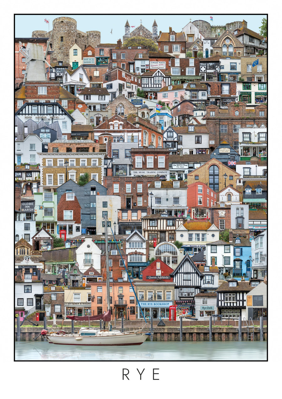 Roggen-Stadtbild - Print Only frame