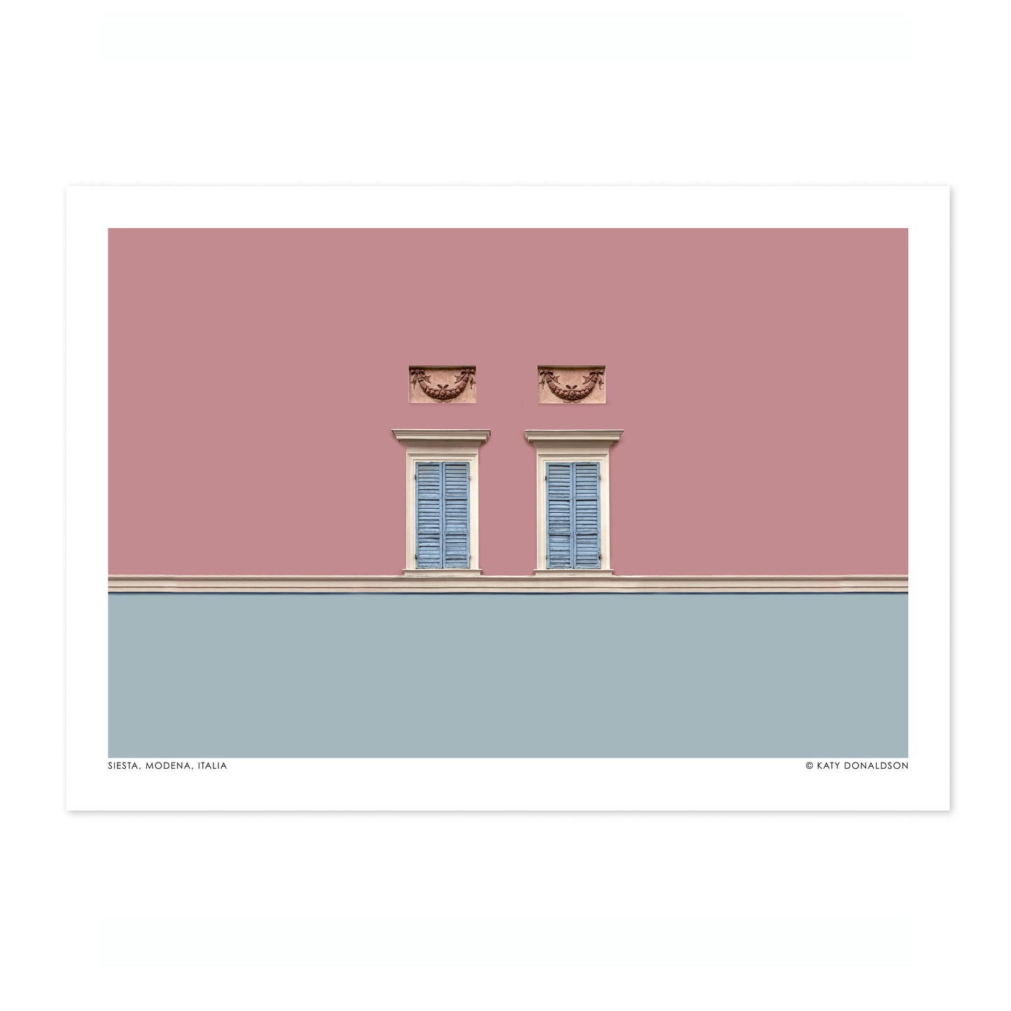 Siesta, Modena, Italien Rosa & Blå