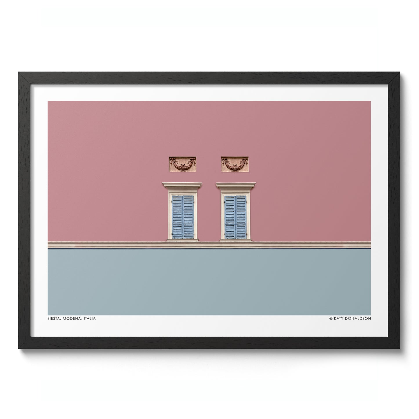 Siesta, Modena, Italien Rosa & Blå