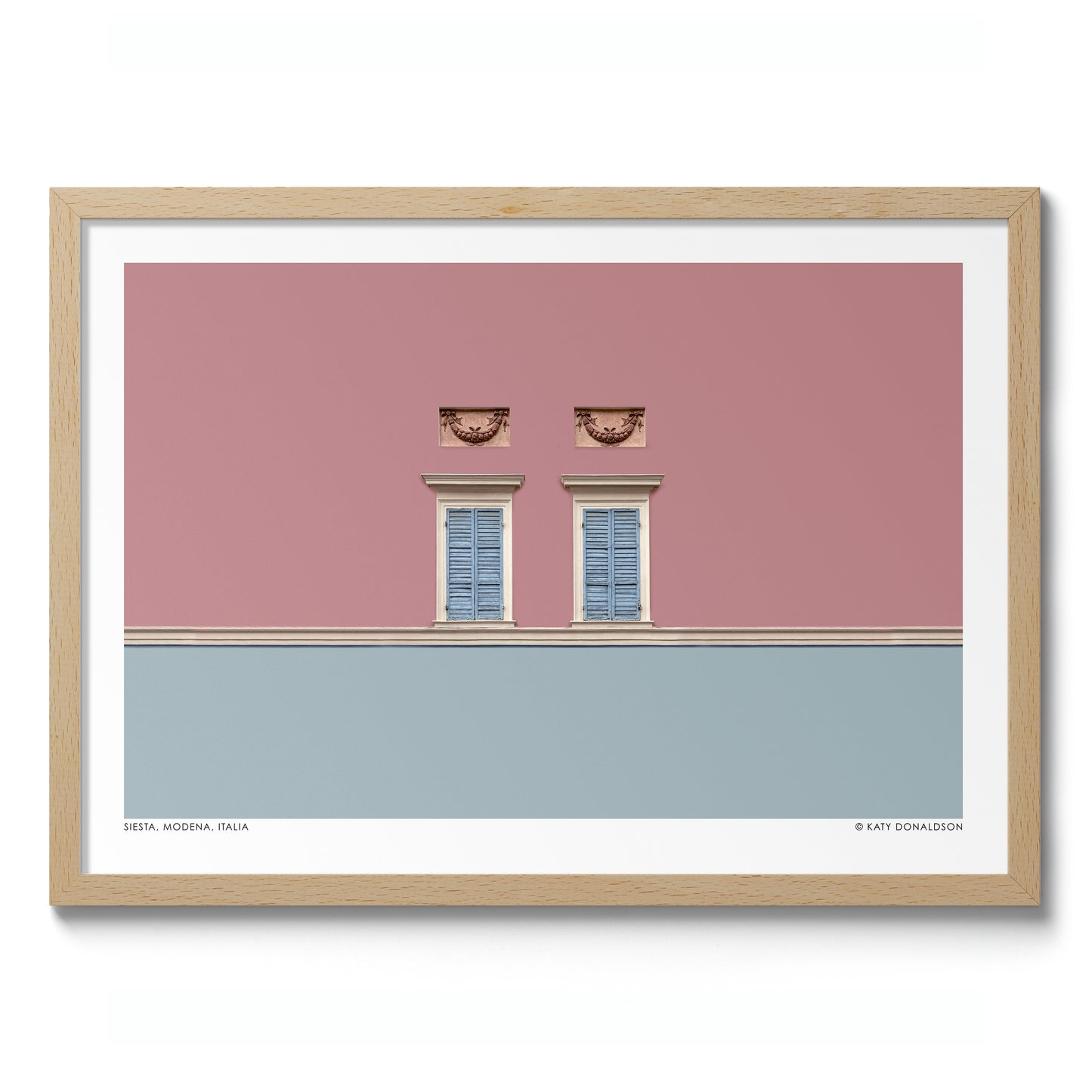 Siesta, Modena, Italien Rosa & Blå