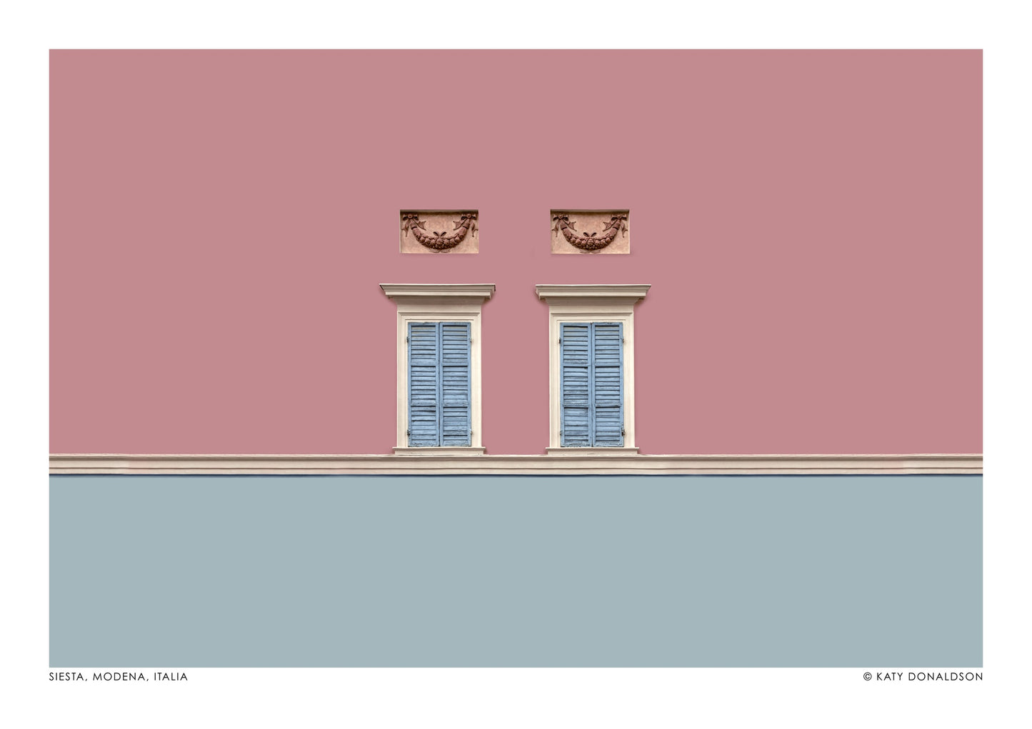 Siesta, Modena, Italien Rosa & Blå