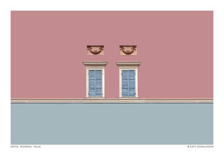 Siesta, Modena, Italien Rosa & Blå print