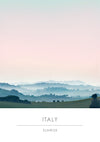 Sunrise, Italy print