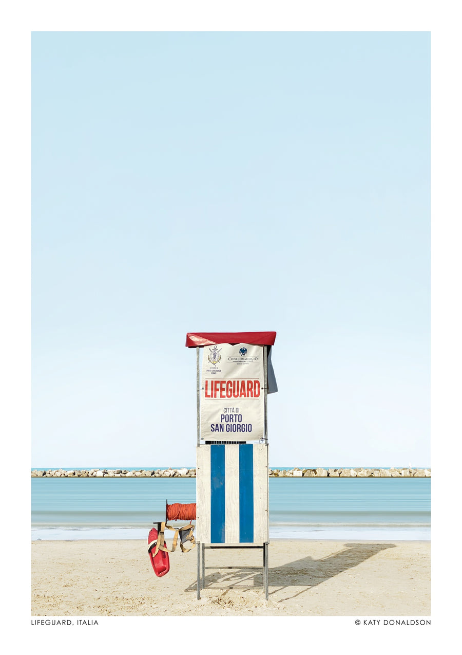 Maître-nageur, Italie - Print Only frame