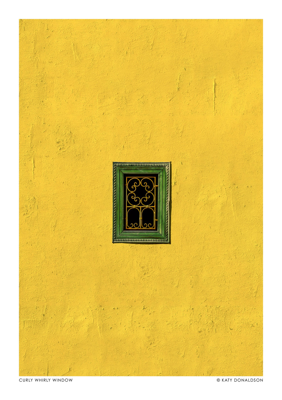 Lockiges Wirbel-Fenster - Print Only frame
