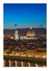 Florence, skymning print