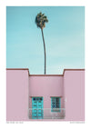 Pink House, Tall Palm print