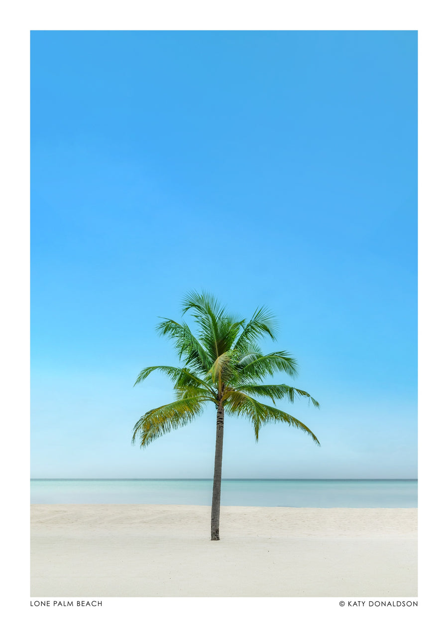 Lone Palm Beach - Print Only frame