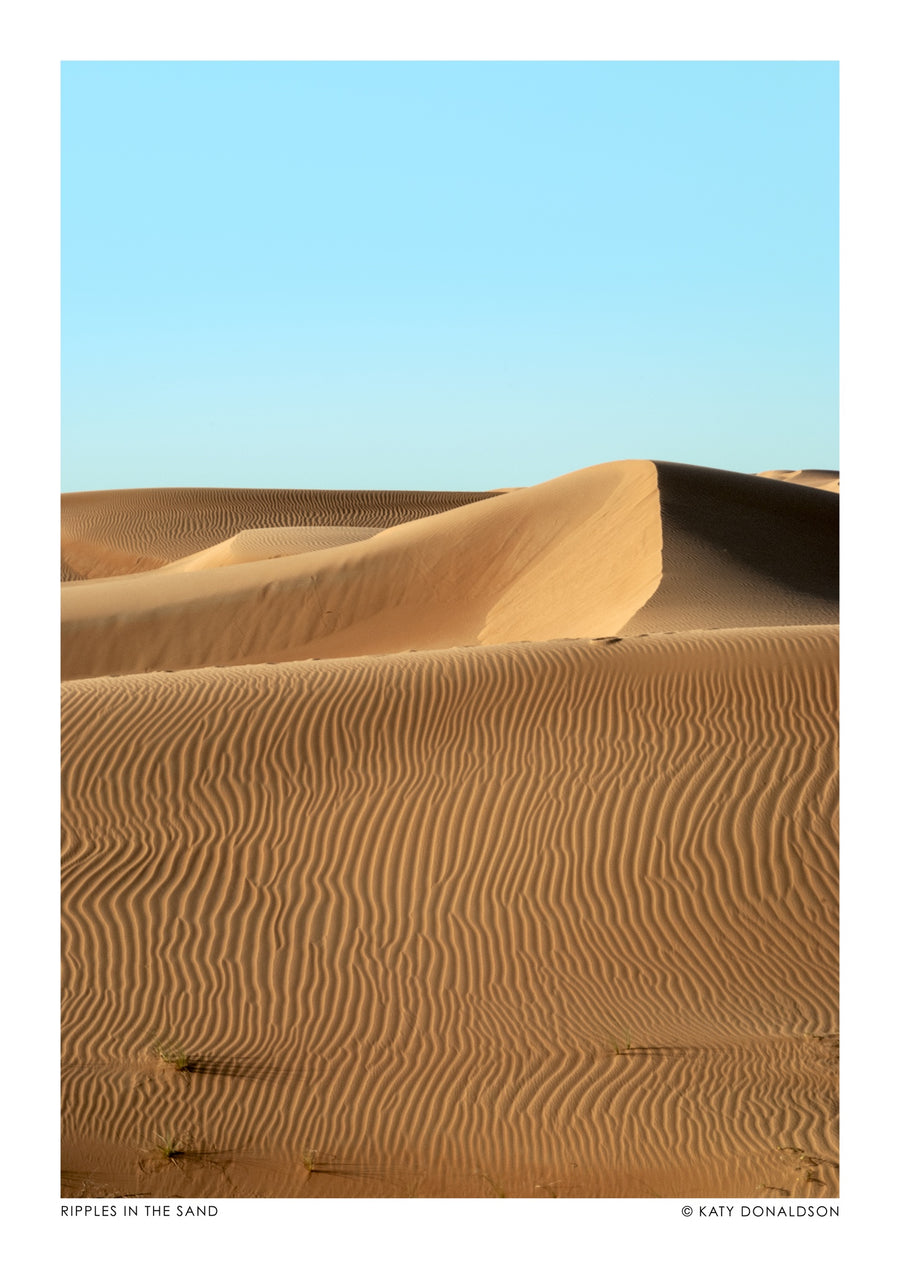 Ripples in the Sand - Print Only frame