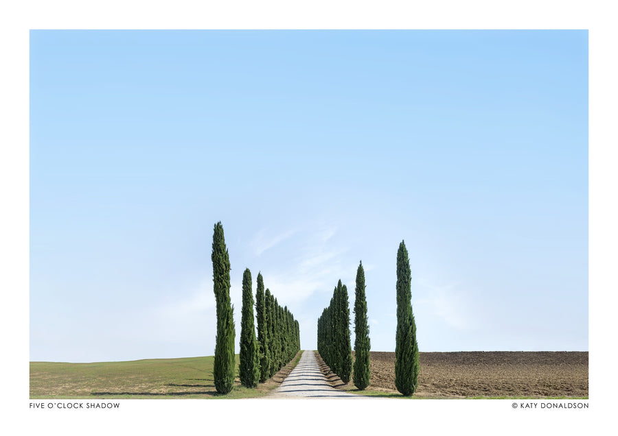 Five O'Clock Shadow Landscape - Print Only frame