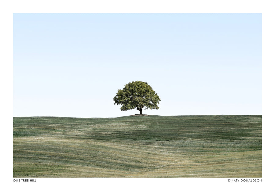One Tree Hill Landscape - Print Only frame