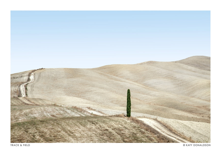 Leichtathletik-Landschaft - Print Only frame