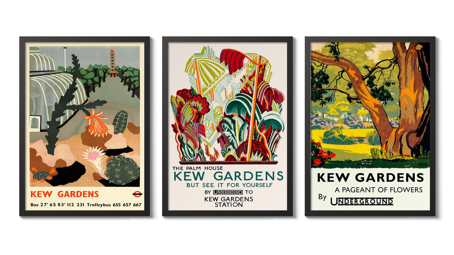 Kew Gardens London Underground - Set van 3