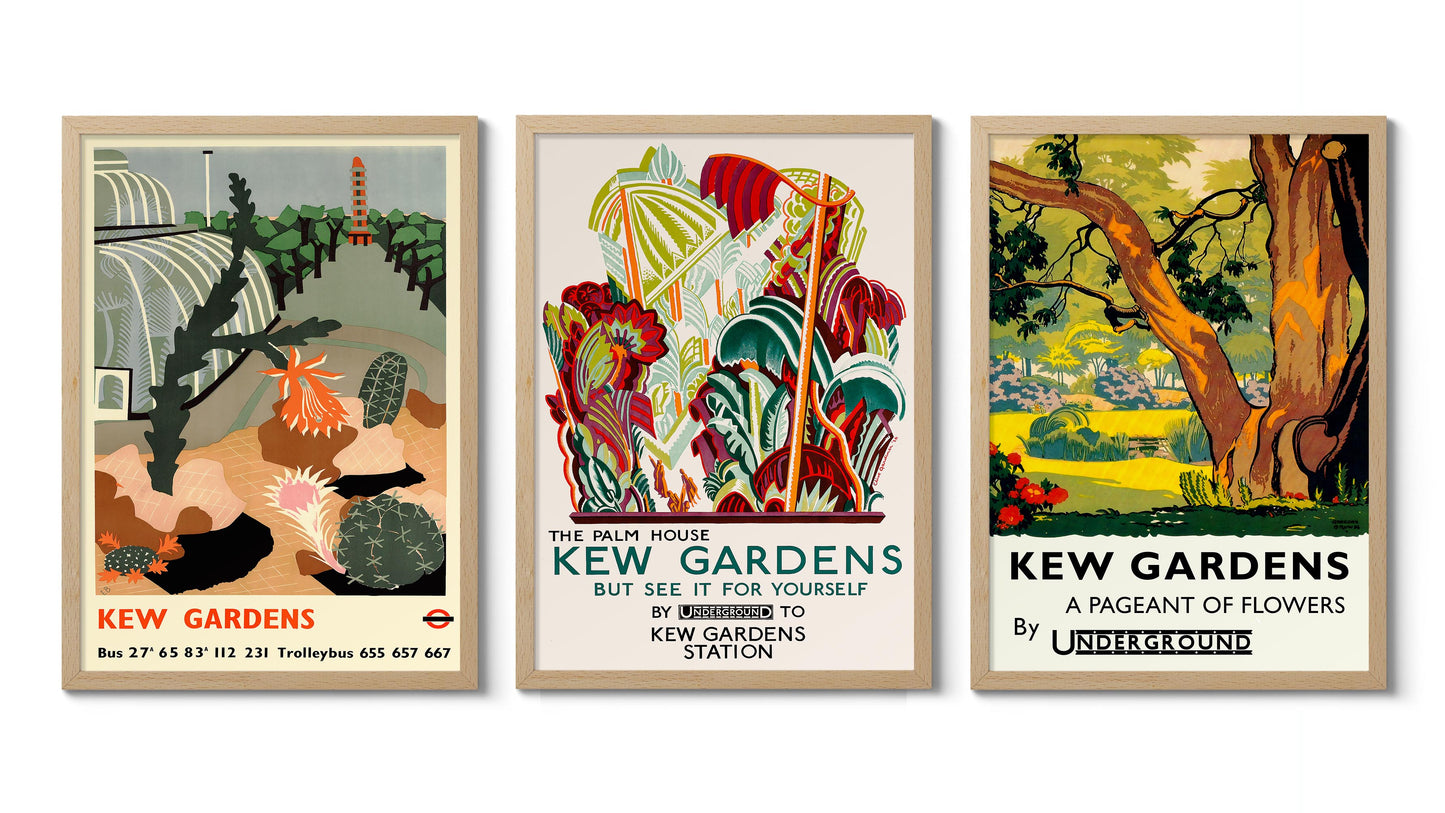 Kew Gardens London Underground - Set van 3