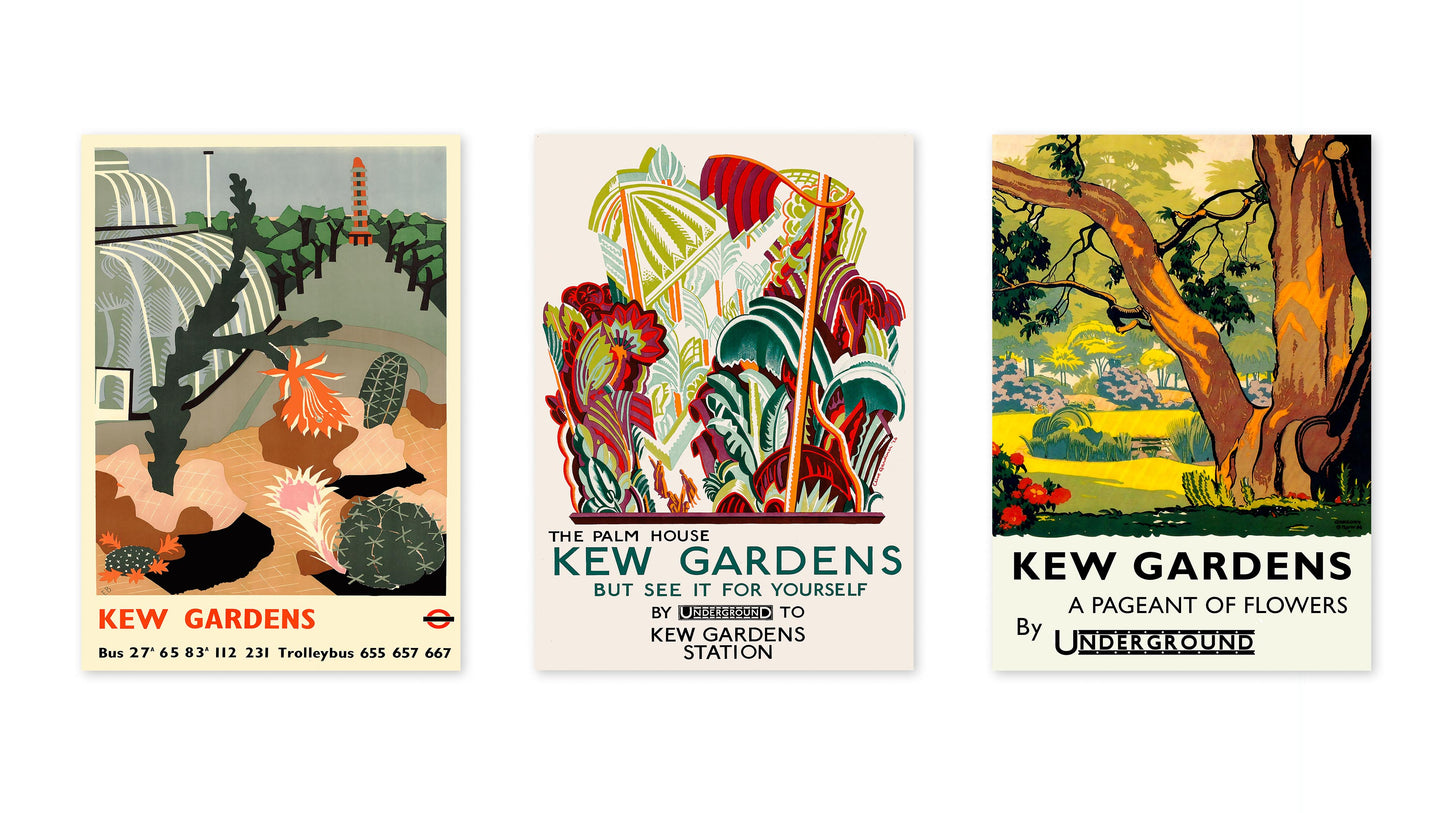 Kew Gardens London Underground - Set van 3