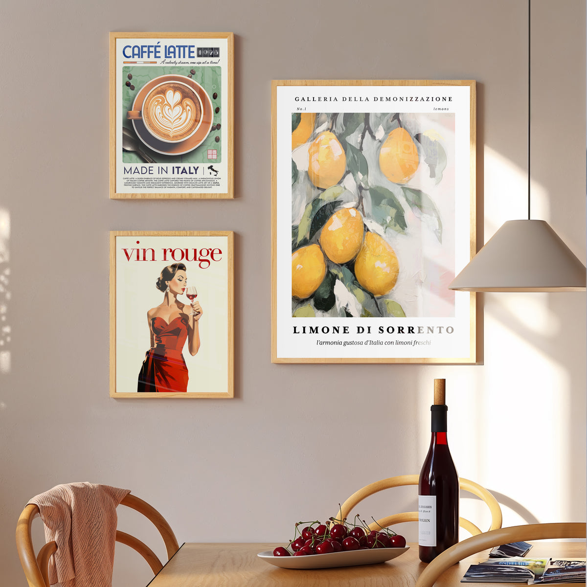 Mur de galerie Café Chic