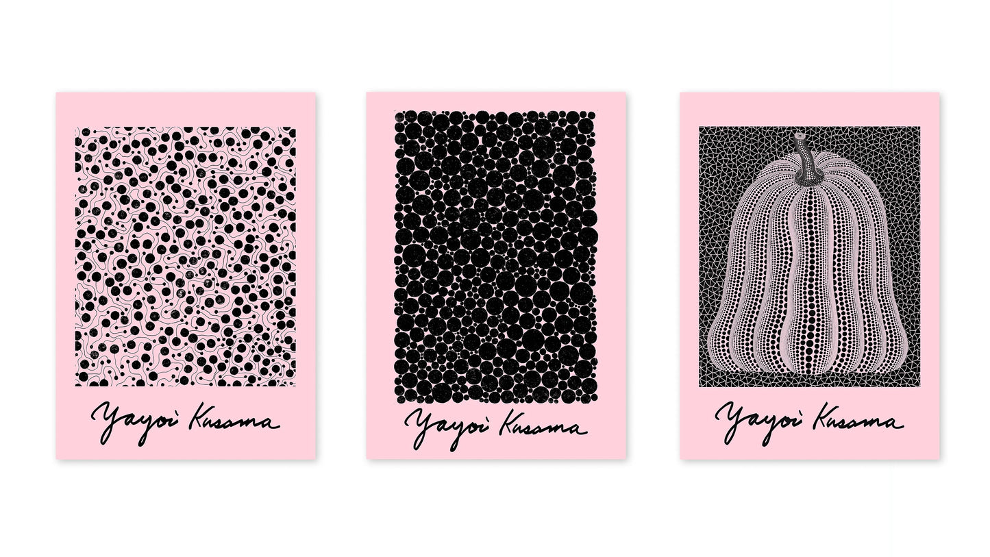 Yayoi Kusama - Ensemble de 3