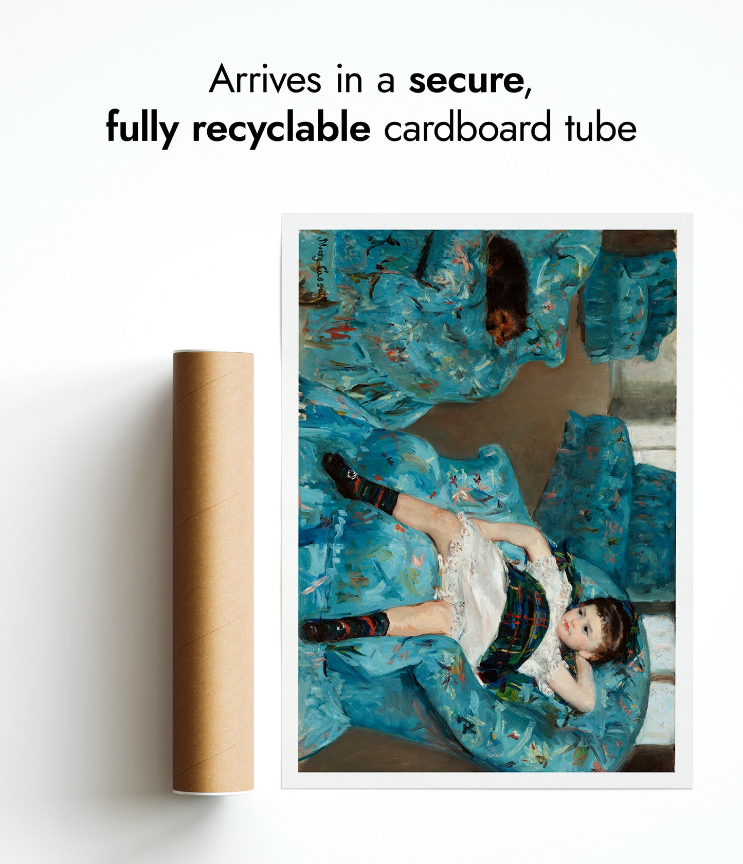 Little Girl in a Blue Armchair