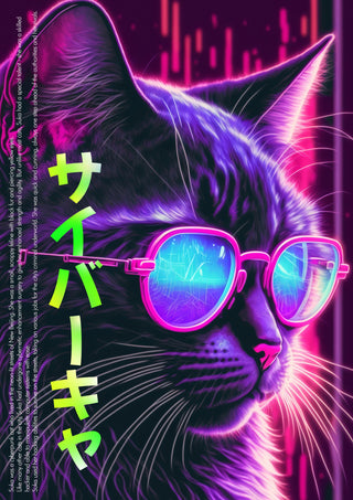 Cyber Cat print