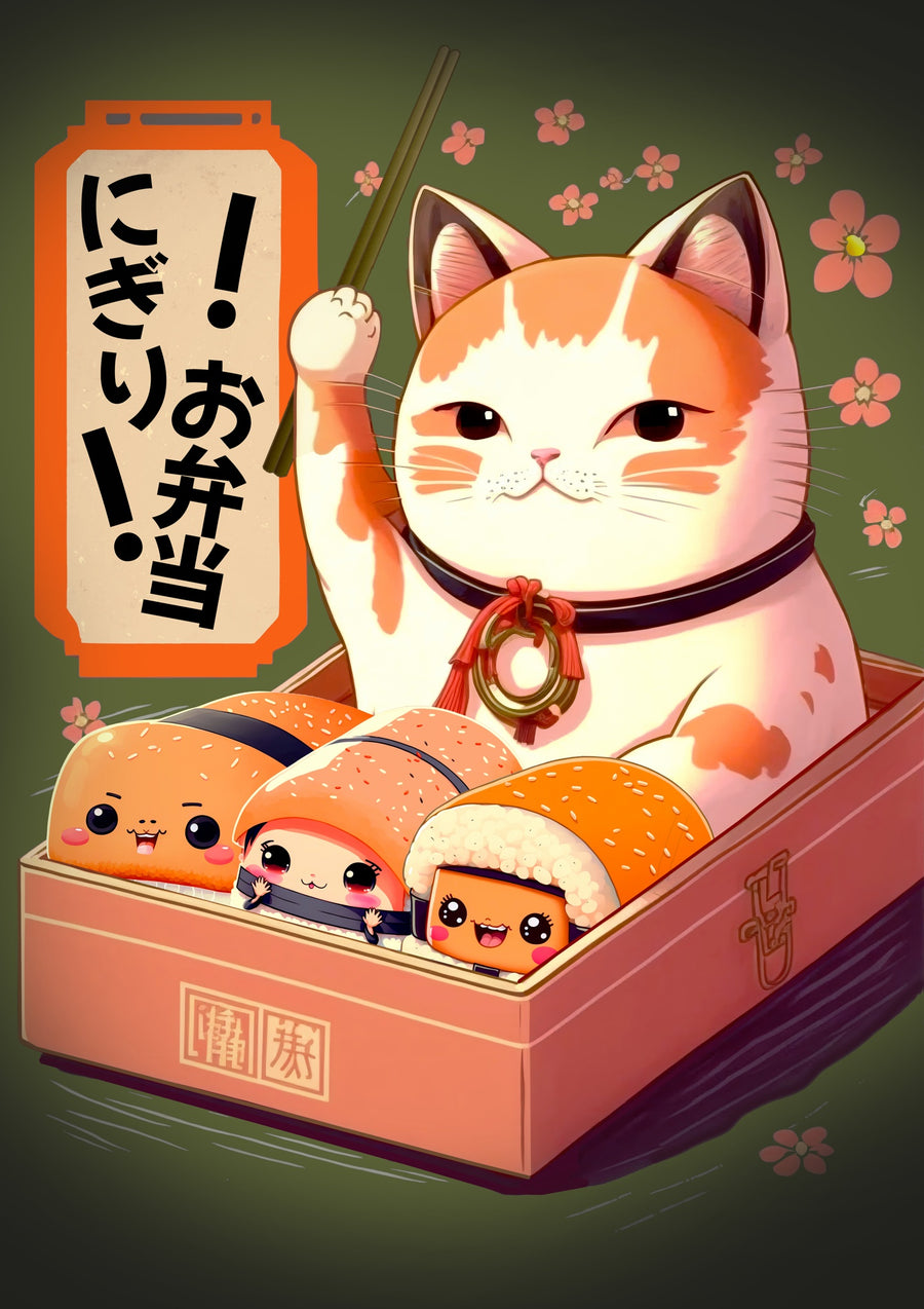 Bento Katt - Print Only frame
