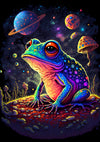 Psychedelic Space Frog print