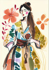 Kimono Geisha print