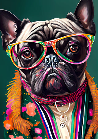 Franse Bulldog print