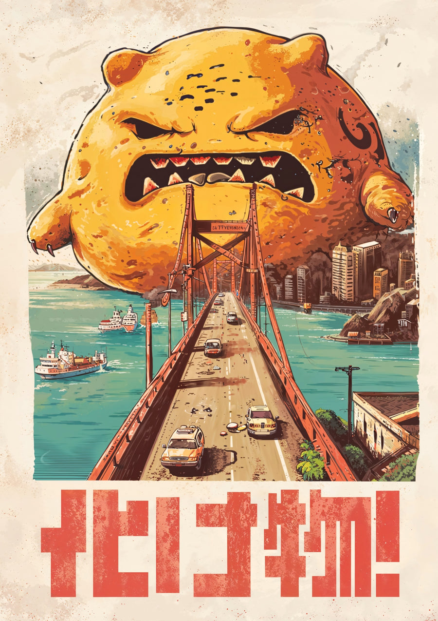Monster of Golden Gate - Print Only frame