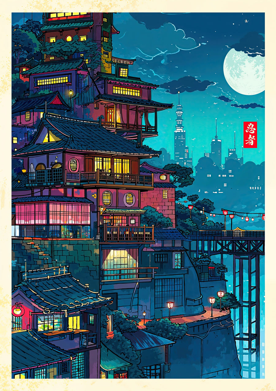 Anime City 2 - Print Only frame