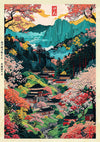 Dorp Mount Yoshino print