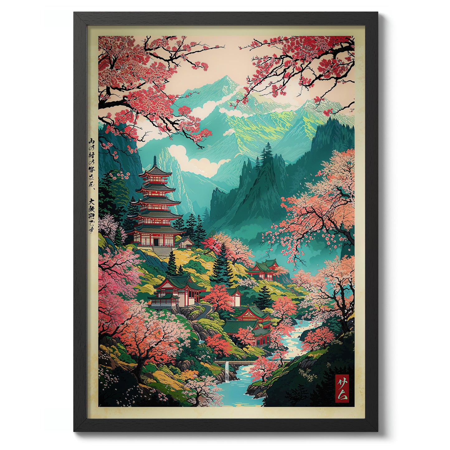 Pagode am Berg Yoshino