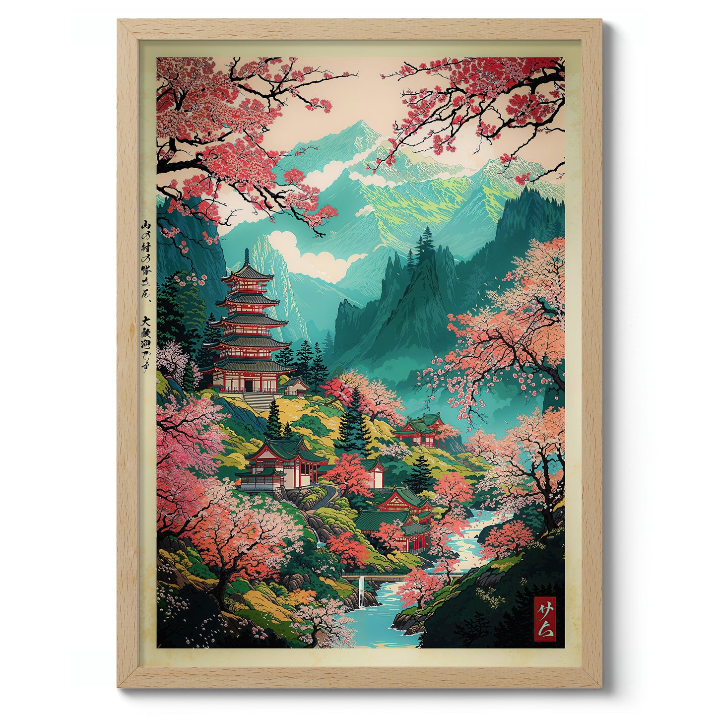 Pagode am Berg Yoshino